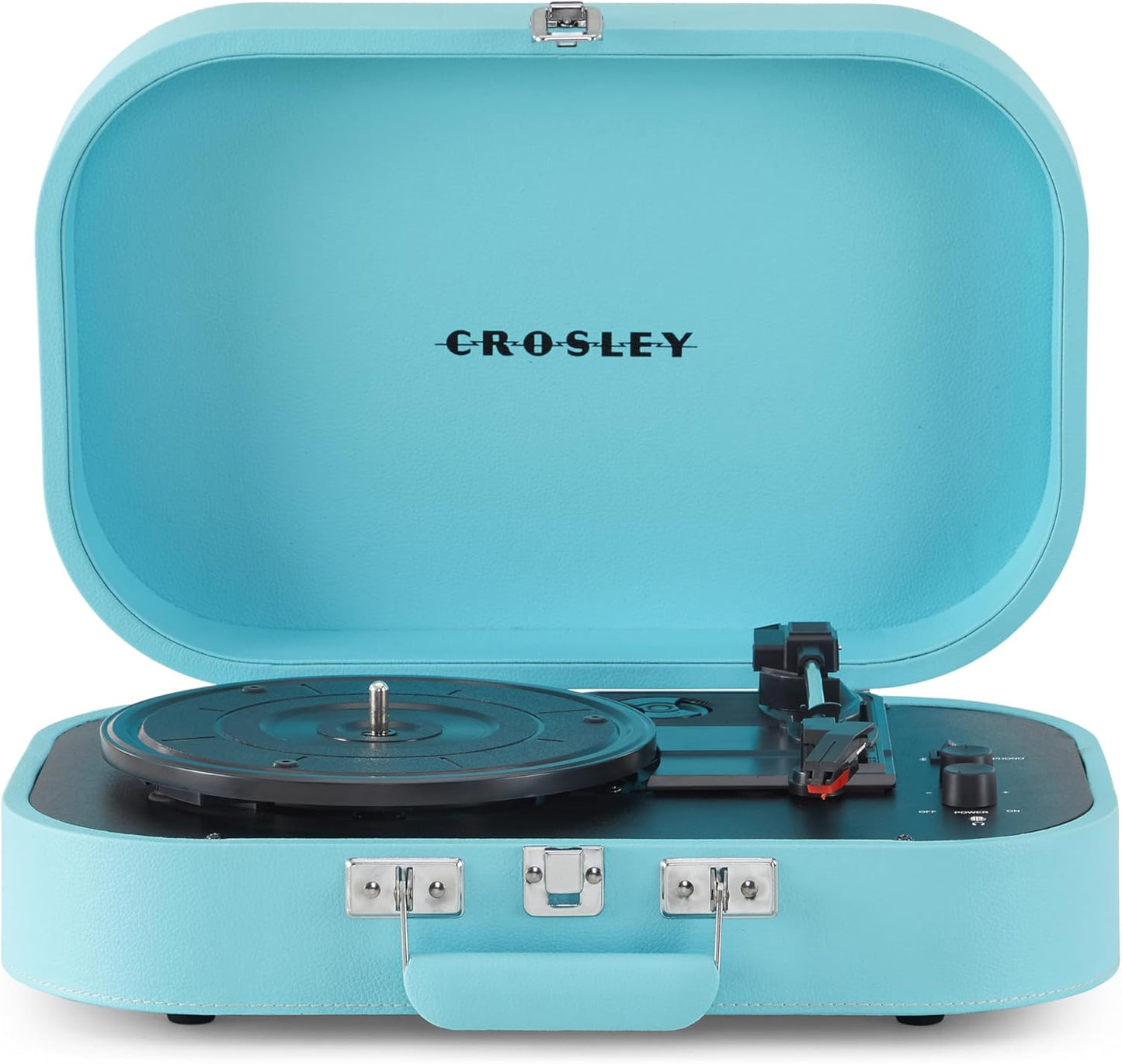 Crosley Discovery Portable Turntable (Turquoise) – Refurbished