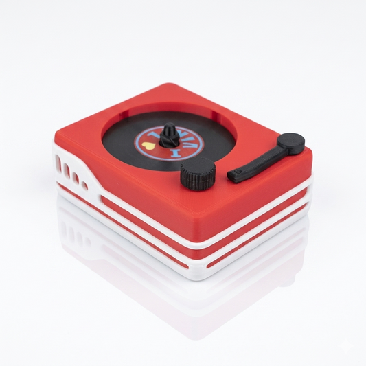 Retro Turntable Coaster Set